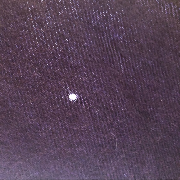 Burberry | 100% Cashmere Dark Purple Signature Logo Embroidered Scarf - Picture 9 of 9